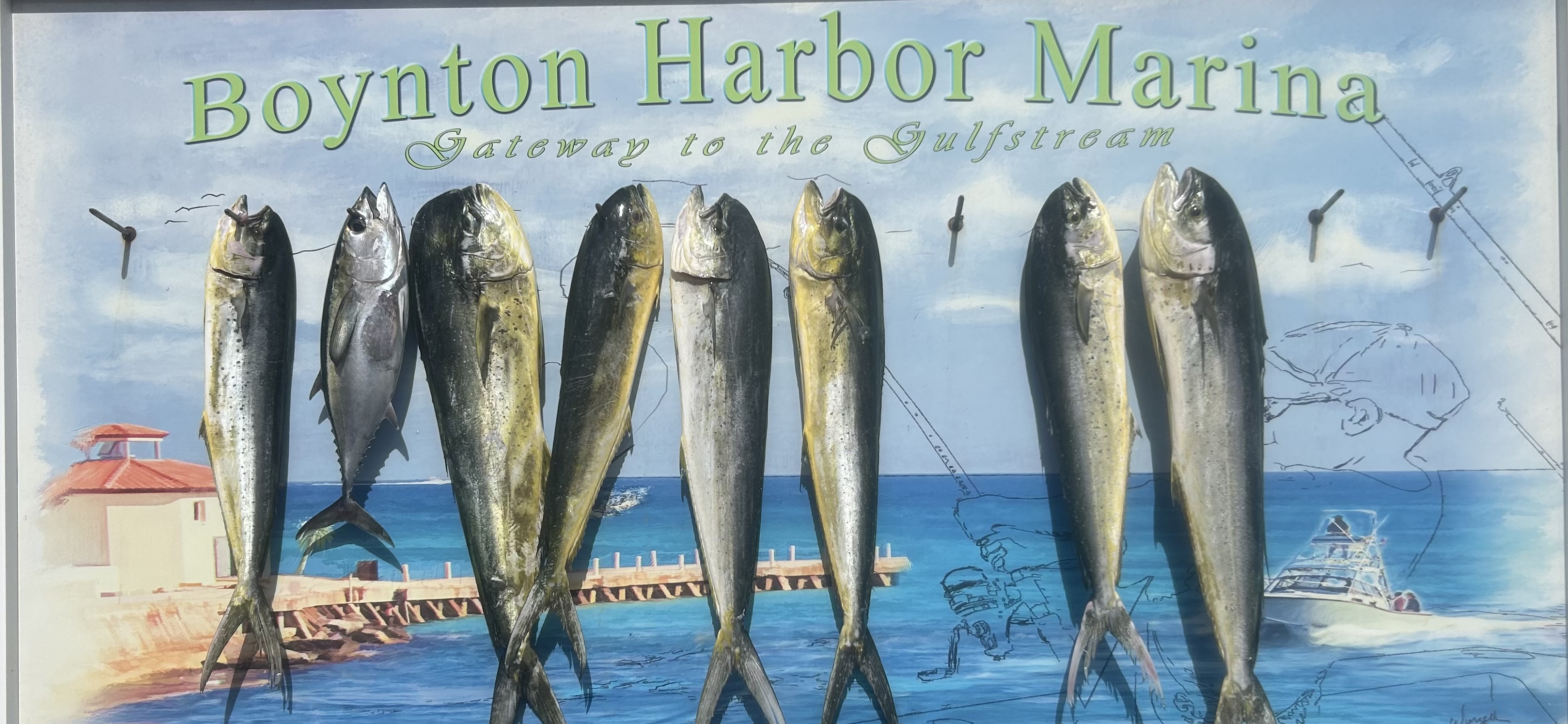 Boynton Beach Harbor Marina near Two Georges at sunset