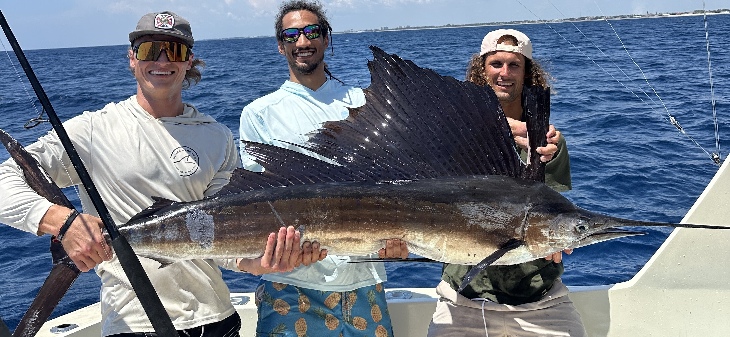 Sailfish jumping out of the water on a Boynton Beach fishing charter